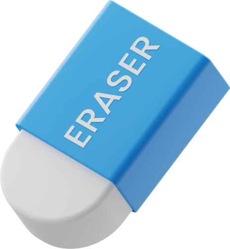 Eraser 3D Icon