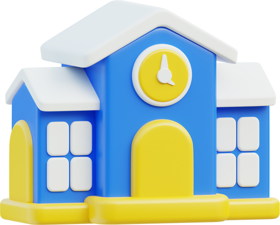 School 3D Icon