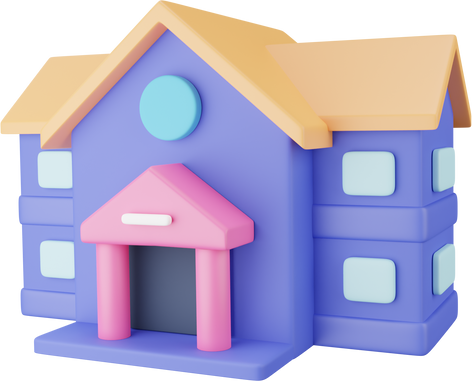 School 3D Icon